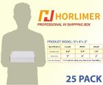 HORLIMER 6x4x3 inches Shipping Boxes Set of 25, White Corrugated Cardboard Box Literature Mailer - Image 2